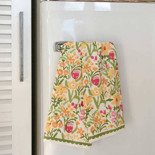 70s Flower Tea Towels Tea Towels Pomegranate 