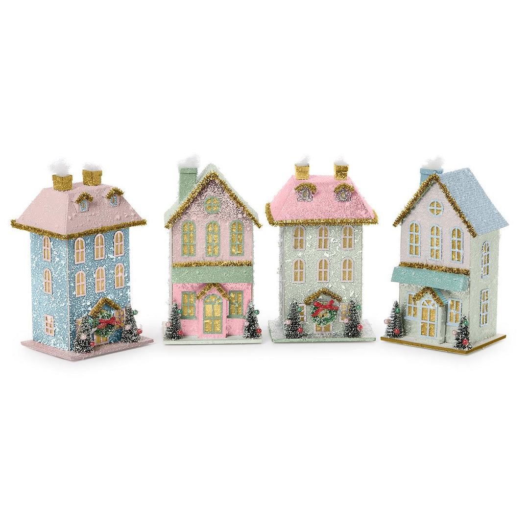 Hand Crafted Light-Up House - Christmas