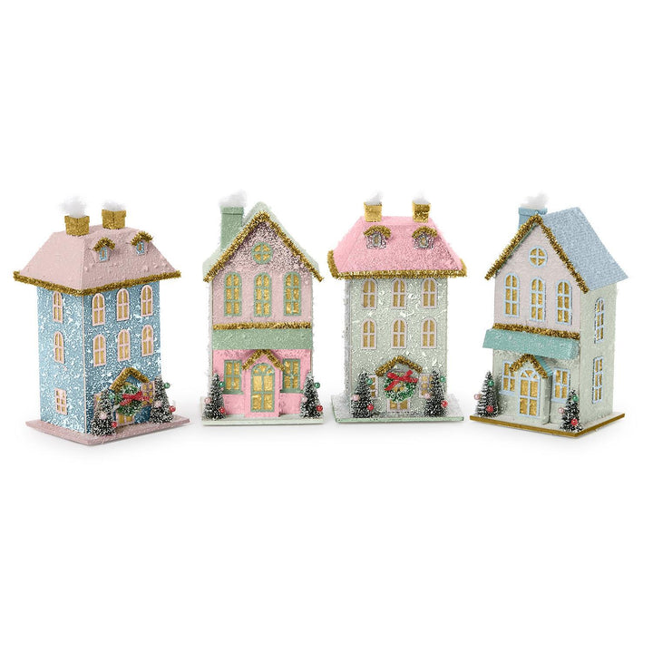 Hand Crafted Light-Up House - Christmas