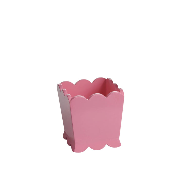 8.5" Pink Scalloped Planter Planter RAZ Small 