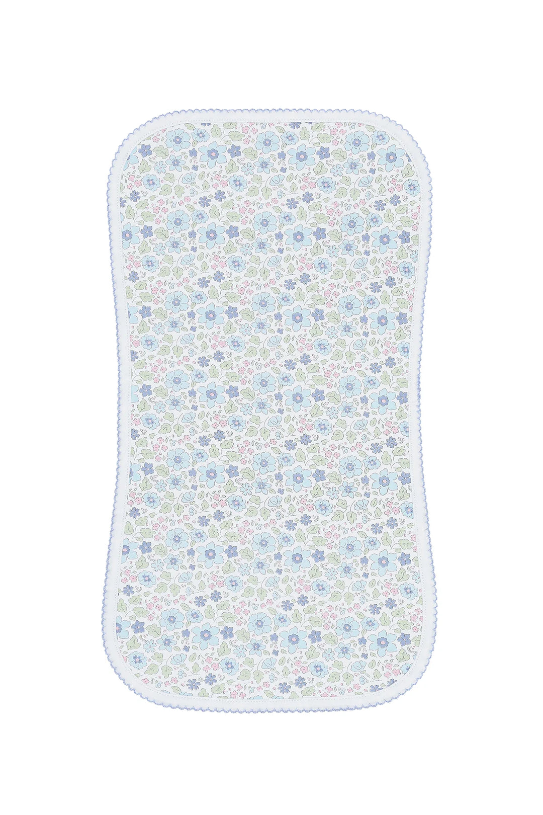 Blue Meadow Burp Cloth