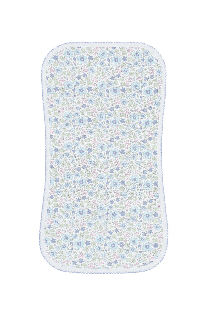 Blue Meadow Burp Cloth