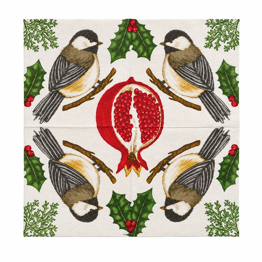Bird On Branch Cocktail Napkins