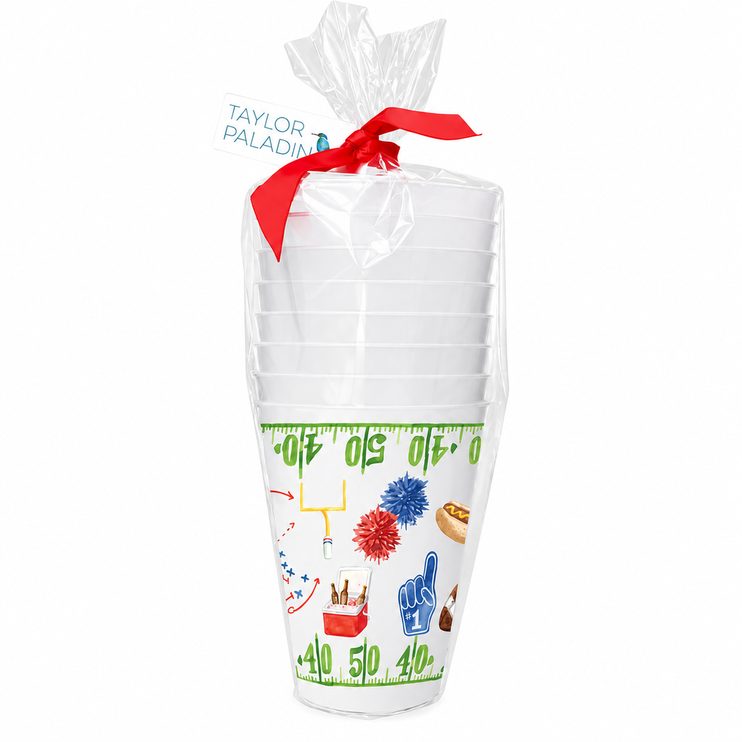 Football Collage Cup - Set of 8