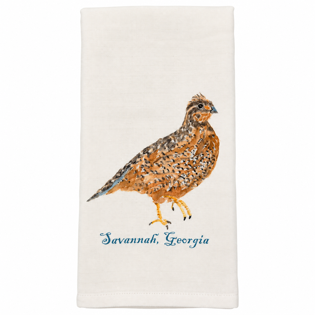 Dishtowel - Brown Quail Savannah, GA