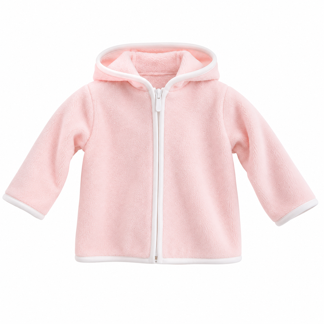 Fleece Zip Up Jacket - Pink