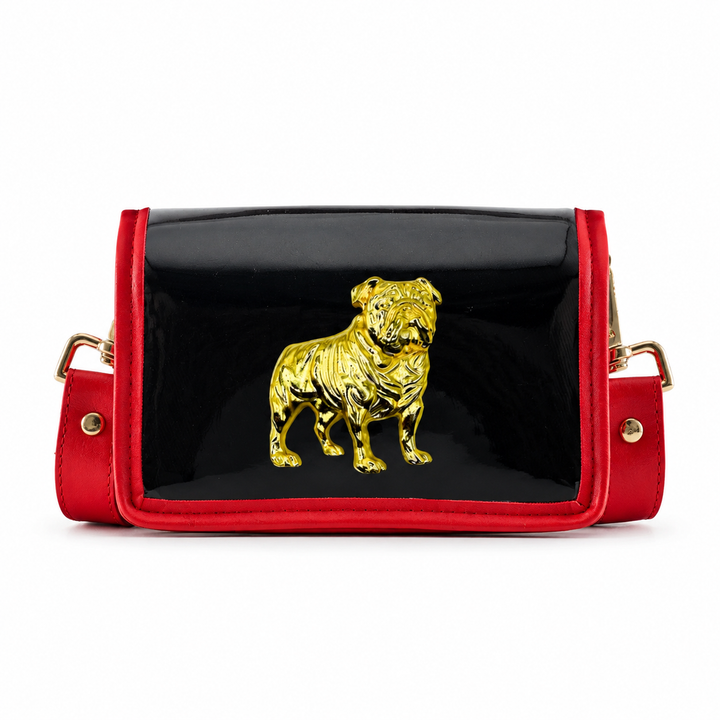 Petite Stadium Bag - Black with Bulldog