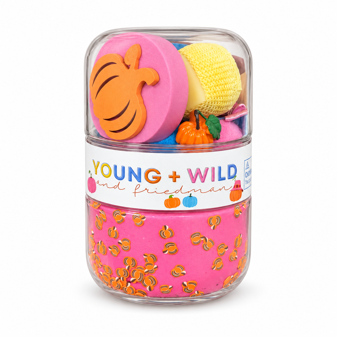 Grab & Go Dough Jar - Pastel Pumpkins