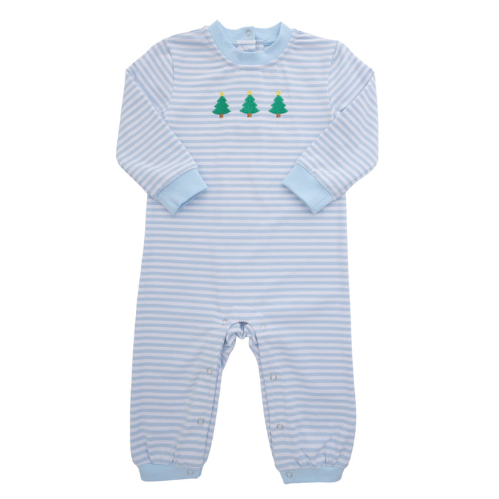 Long Sleeve Romper - Christmas Tree