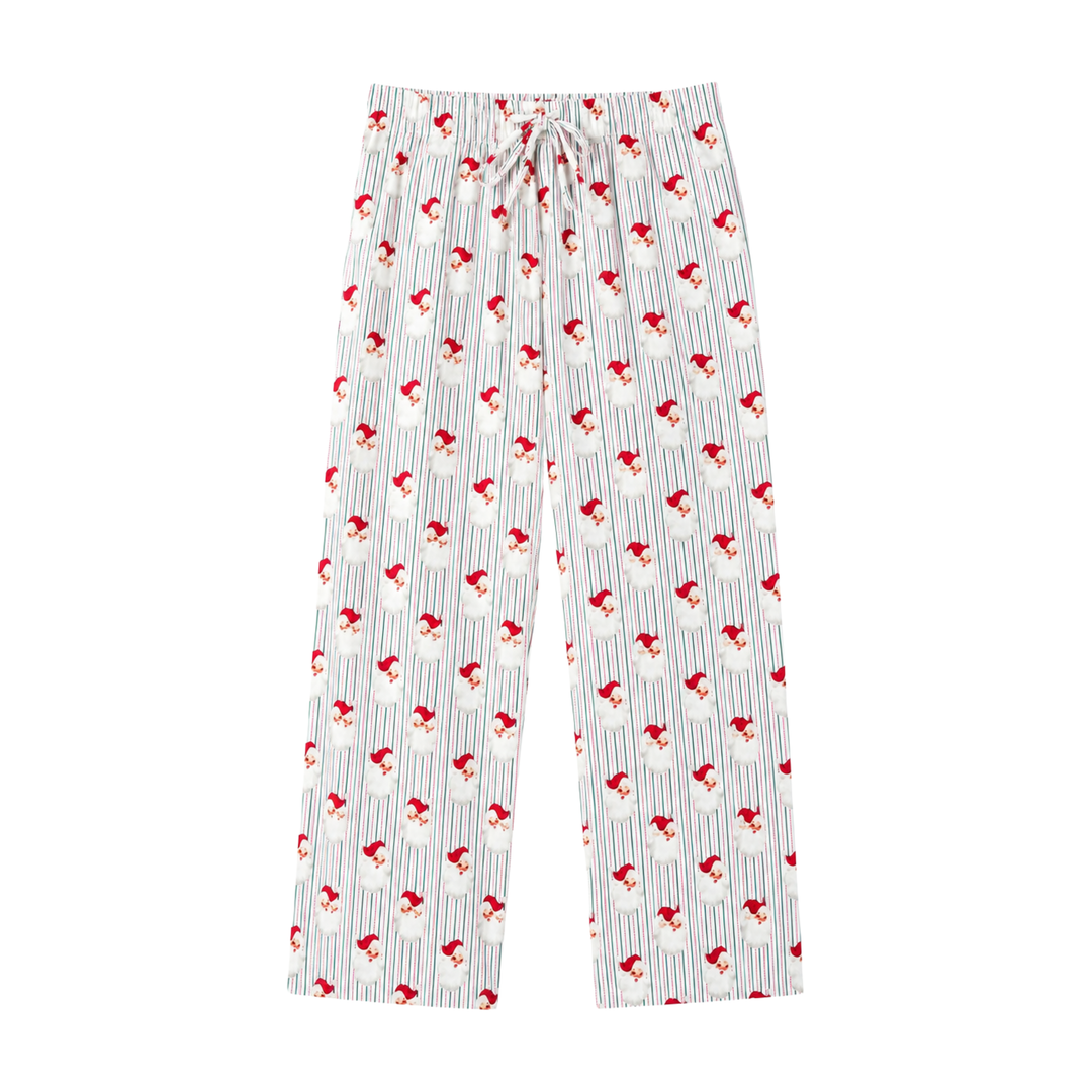 Men's Pajama Pants - Santa Baby Stripes