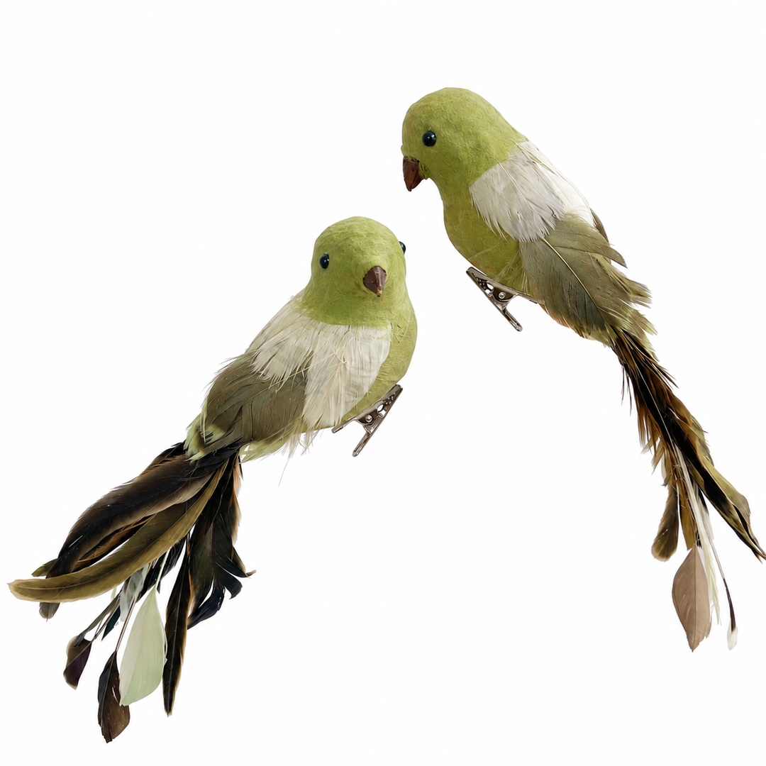 Feather Bird Green Mix