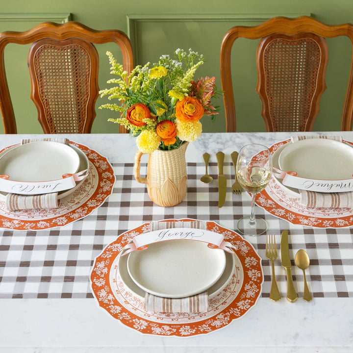Die-cut Burleigh Pumpkin Regal Placemat