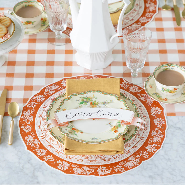 Die-cut Burleigh Pumpkin Regal Placemat