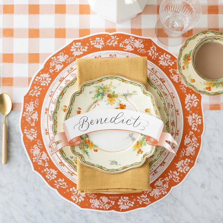 Die-cut Burleigh Pumpkin Regal Placemat