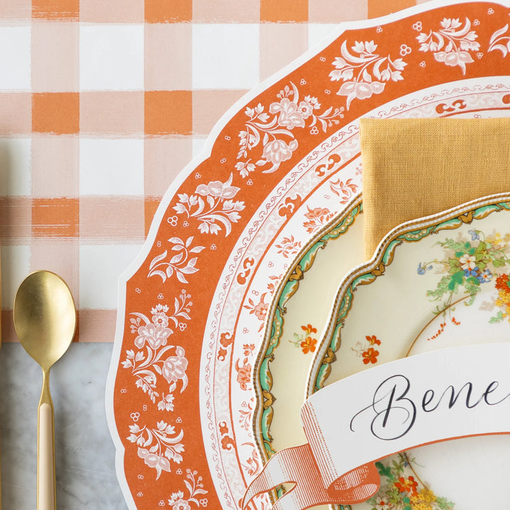 Die-cut Burleigh Pumpkin Regal Placemat