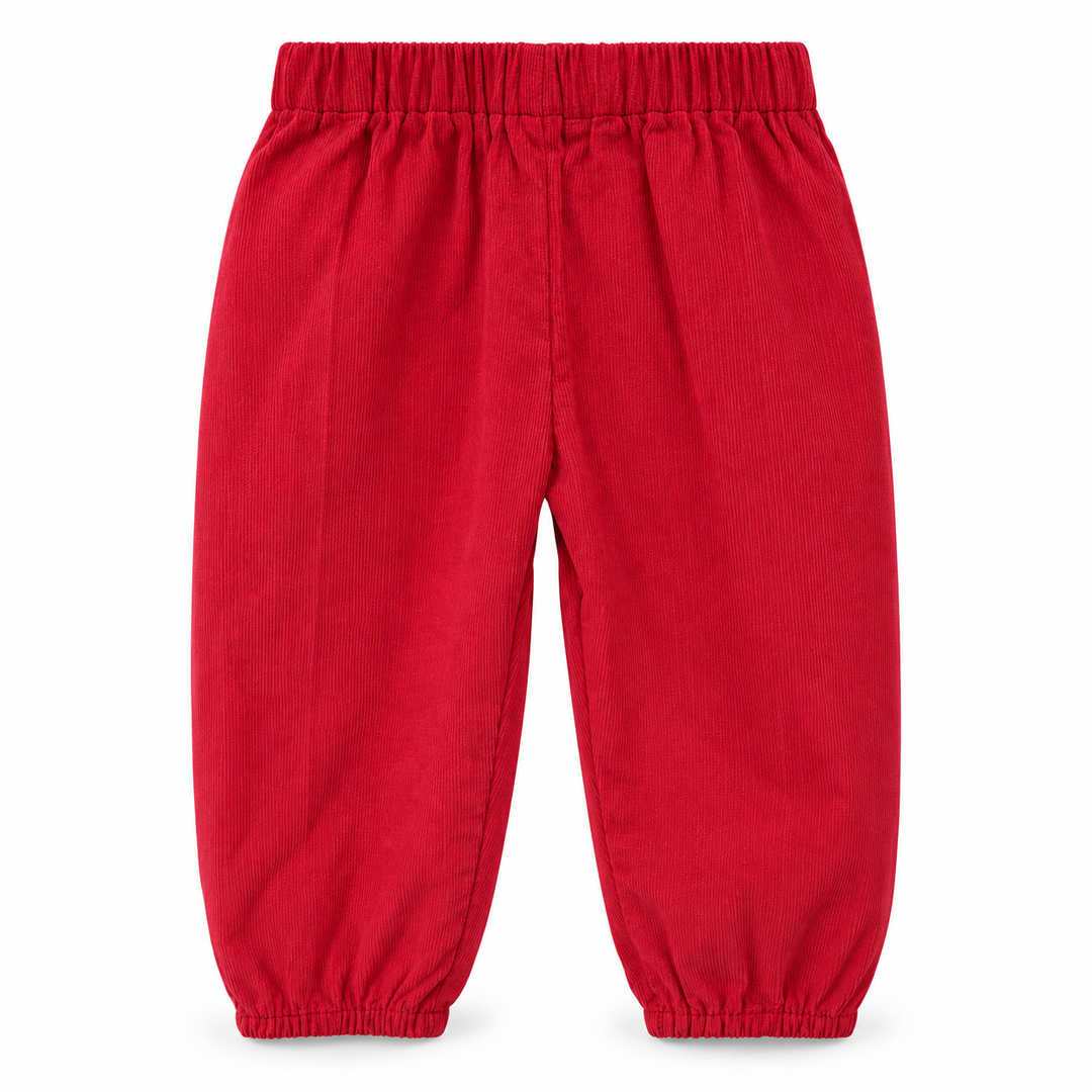 Logan Elastic Corduroy Pant - Red