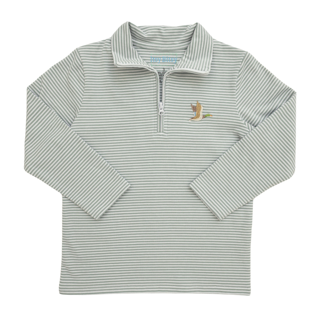 Quarter Zip Pullover- Mallard