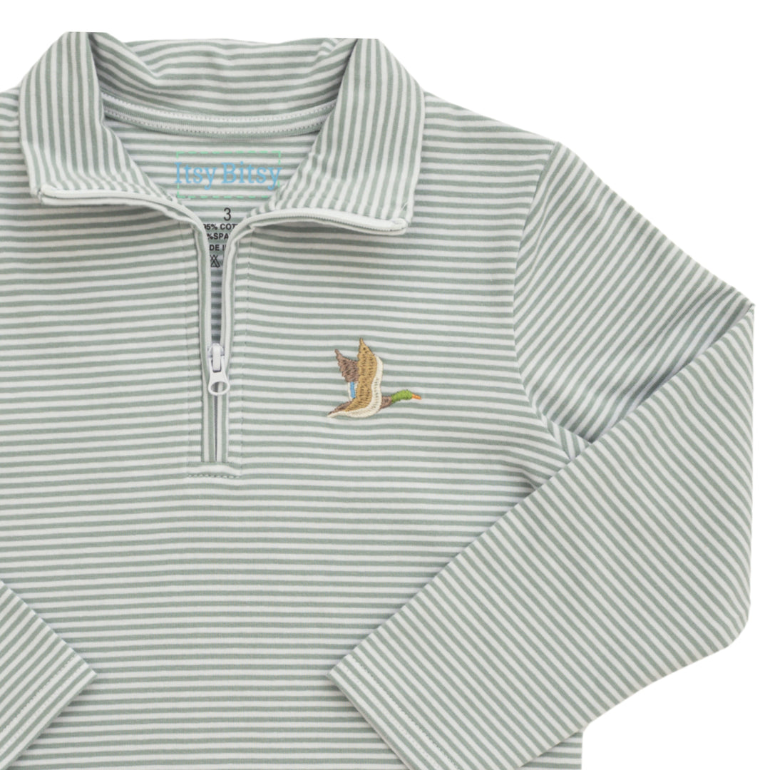 Quarter Zip Pullover- Mallard