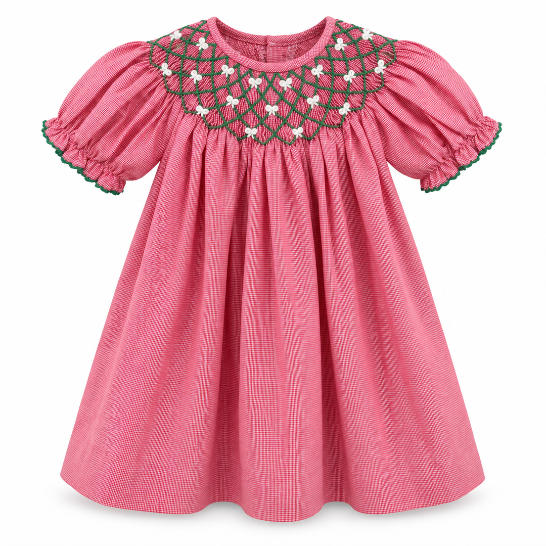 Beatrice Bishop Dress - Christmas Bows