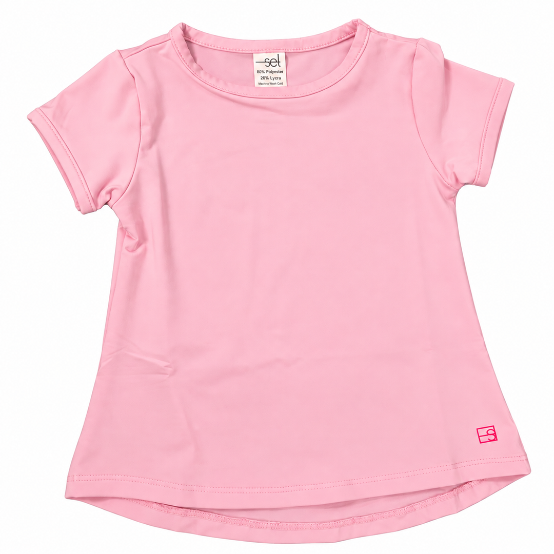 Bridget Basic Tee - Cotton Candy Pink
