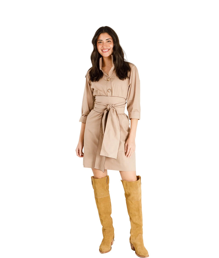 Arden Dress - Tan