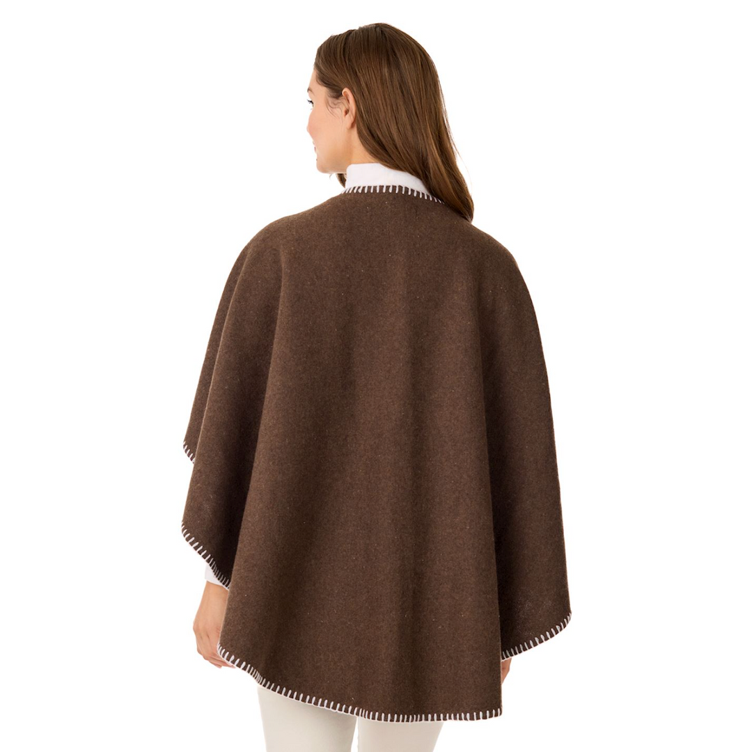 Hayword Blanket Stitch Poncho