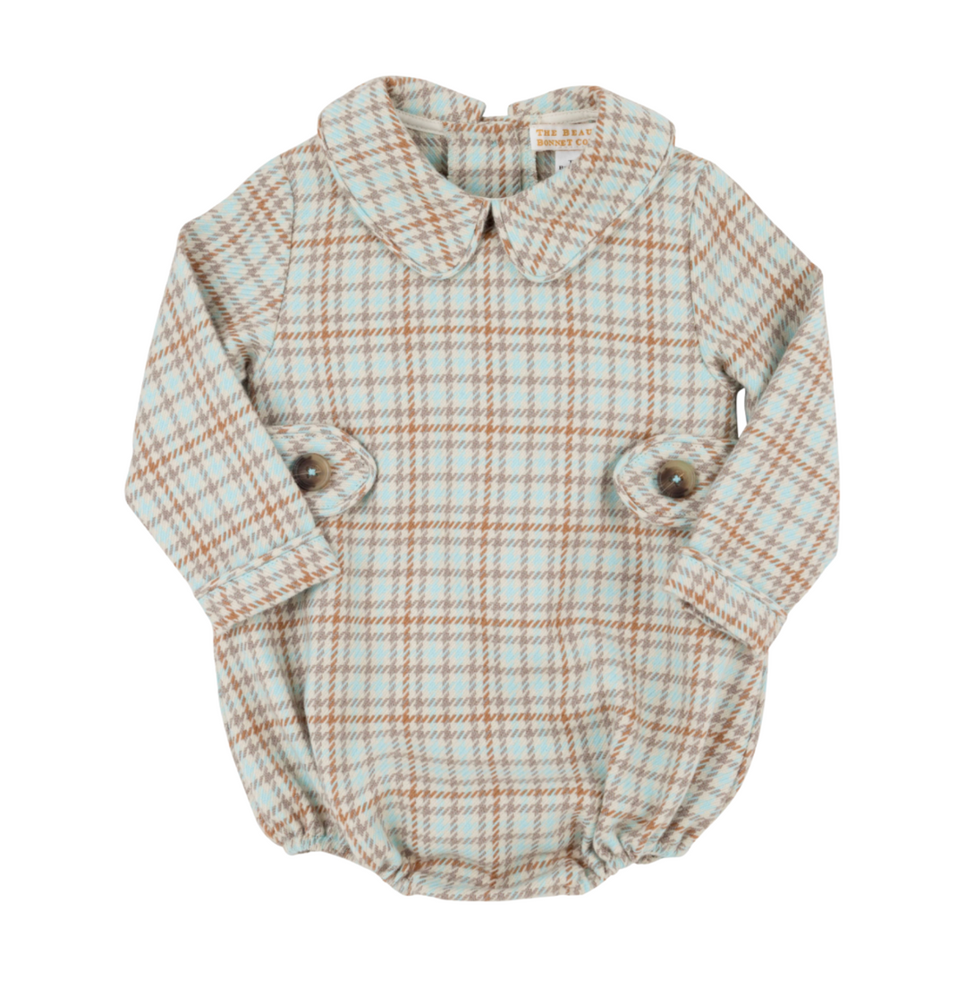 Long Sleeve Brentley Bubble - Henry Clay Houndstooth