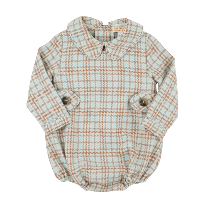 Long Sleeve Brentley Bubble - Henry Clay Houndstooth