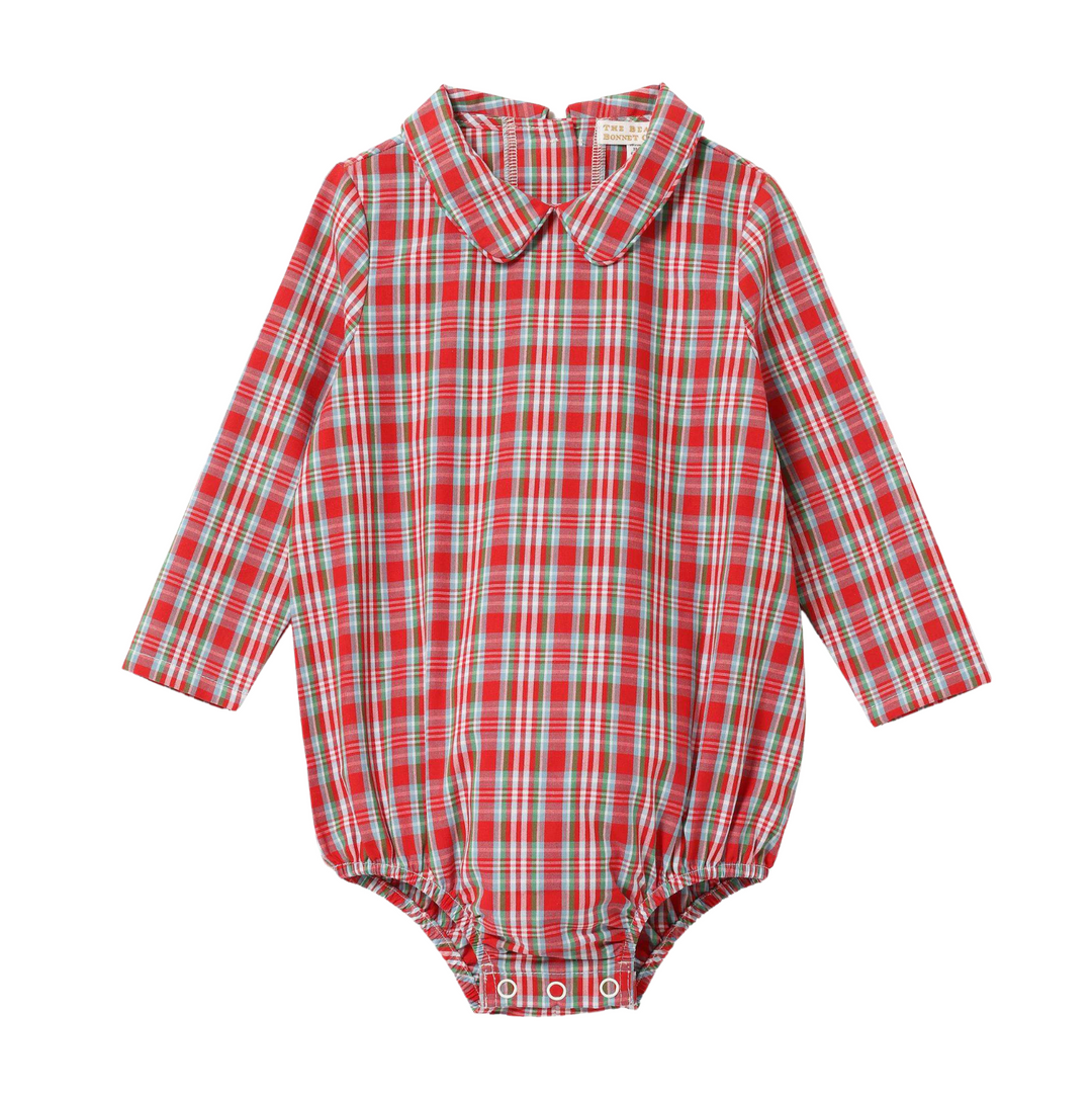 Peter Pan Collar Shirt and Onesie - Woodspoint Plaid