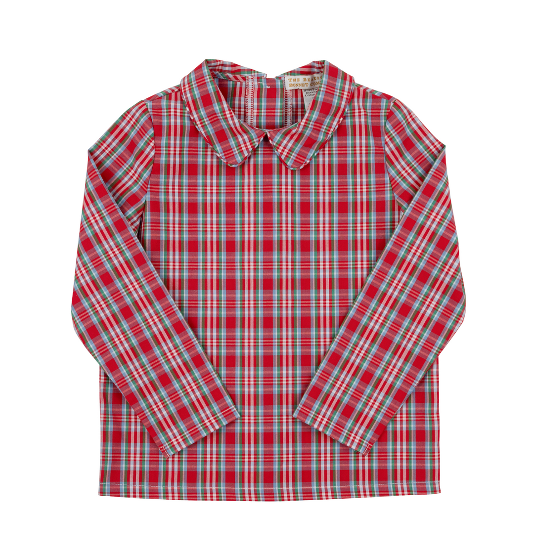 Peter Pan Collar Shirt and Onesie - Woodspoint Plaid