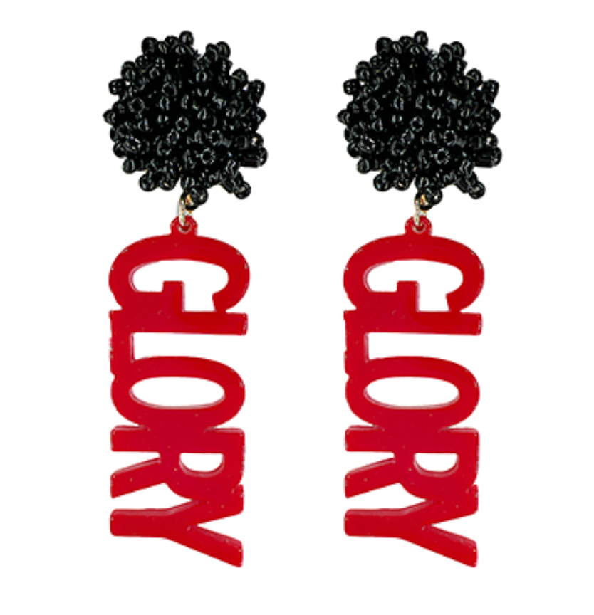 "Gameday" GLORY & PomPom Earrings
