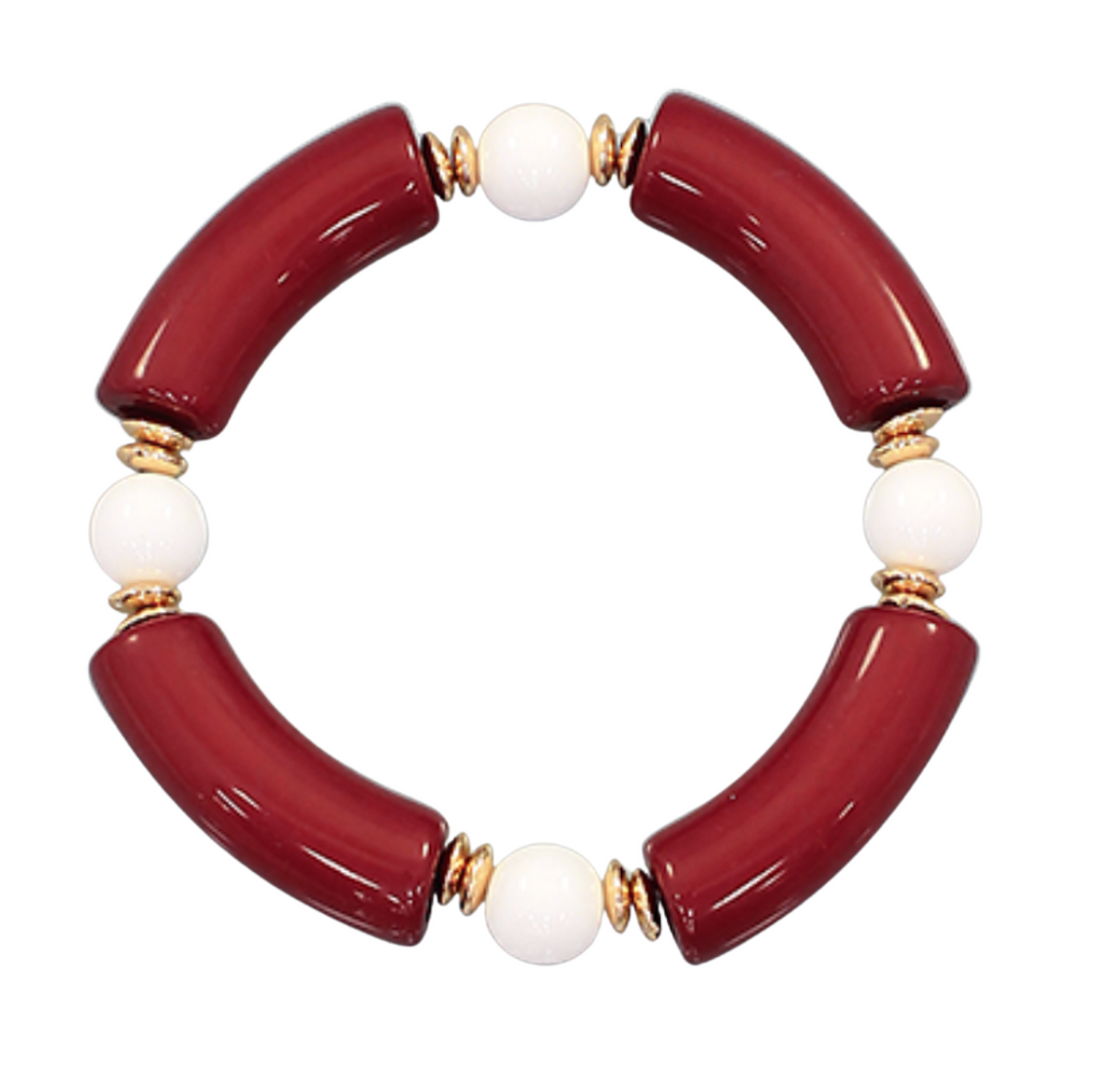 Cadets Color Block Bead Bracelet
