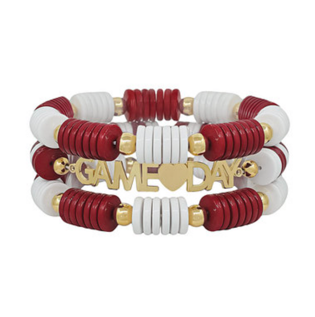 BC Gameday Bracelet Stack