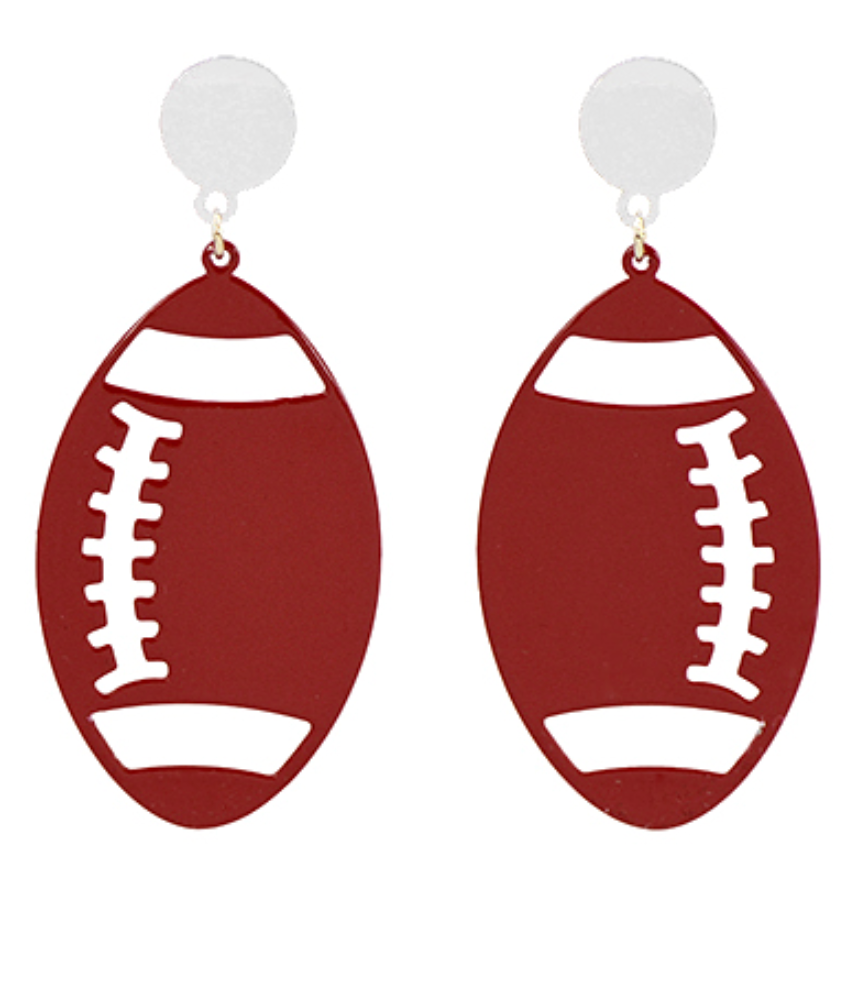 BC Football Dangle Earrings