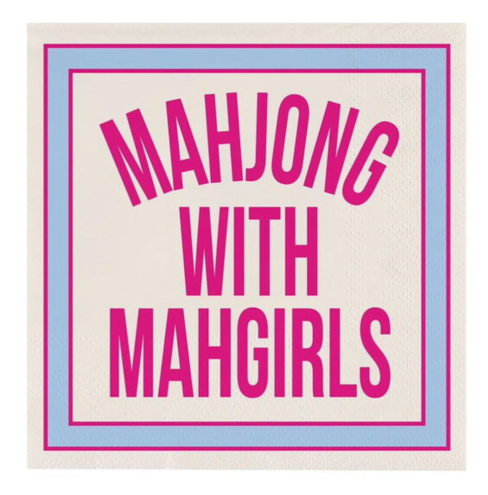Fringe Beverage Napkins - Mahjong with Mahgirls