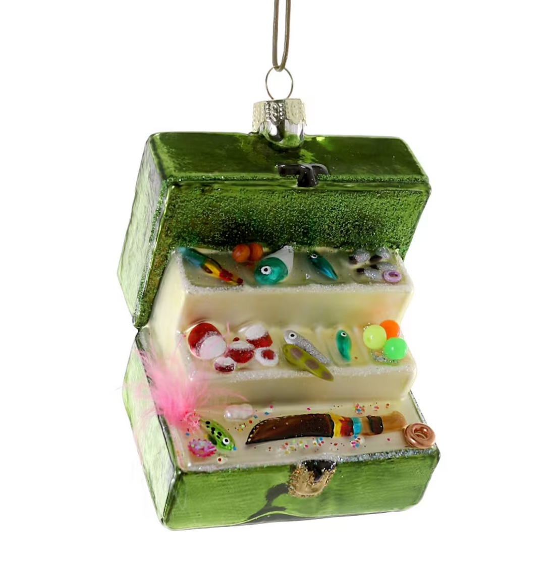 Green Tackle Box Ornament