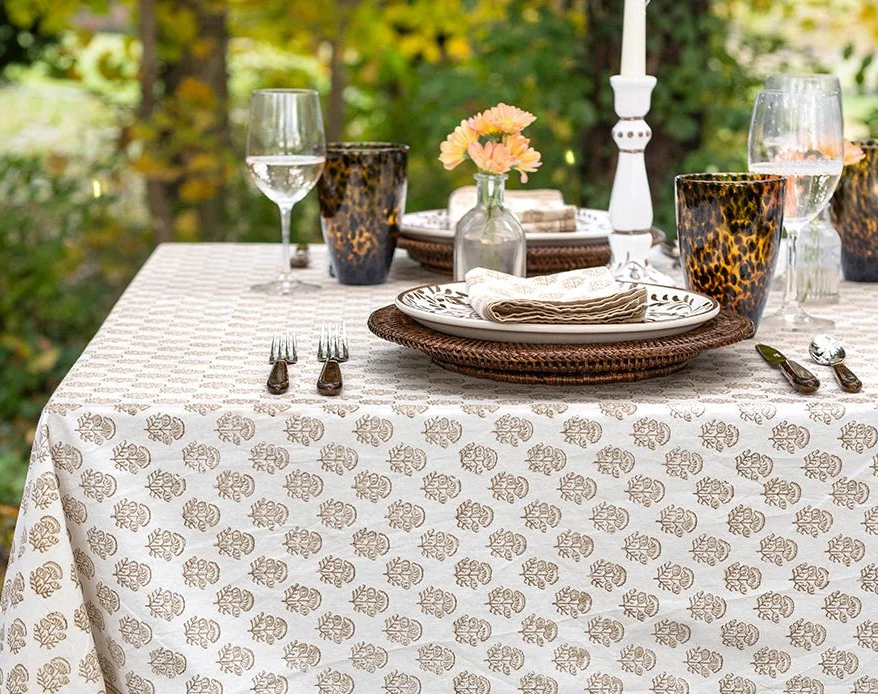 Anika Beige Tablecloth