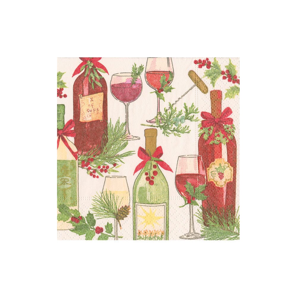A Christmas Toast Cocktail Napkins Cocktail Napkins Caspari 
