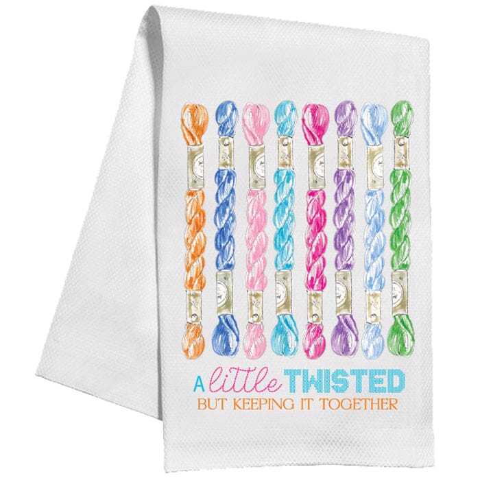 A Little Twisted, But Keeping It Together Kitchen Towel Kitchen Towel Rosanne Beck 