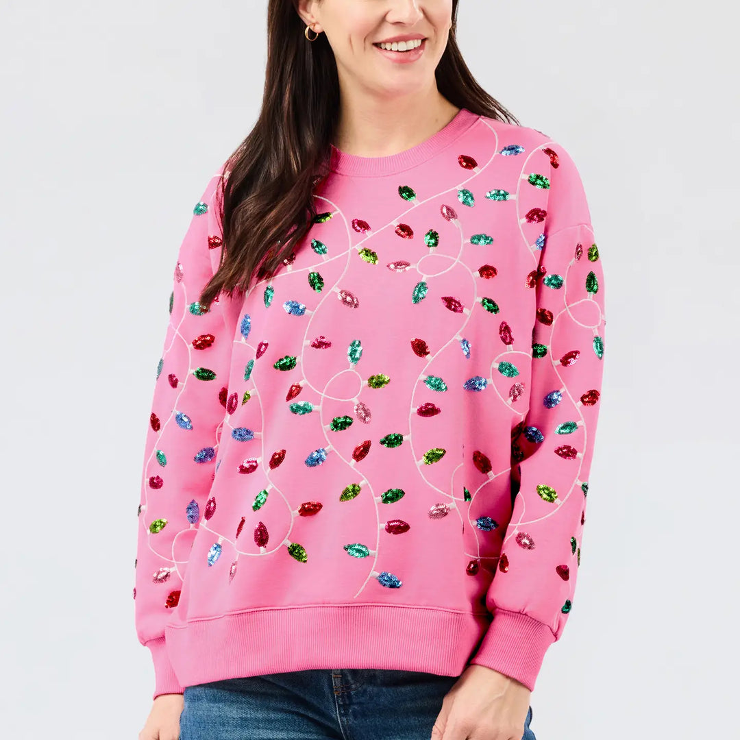 Sarah Sweatshirt - Pink Lights