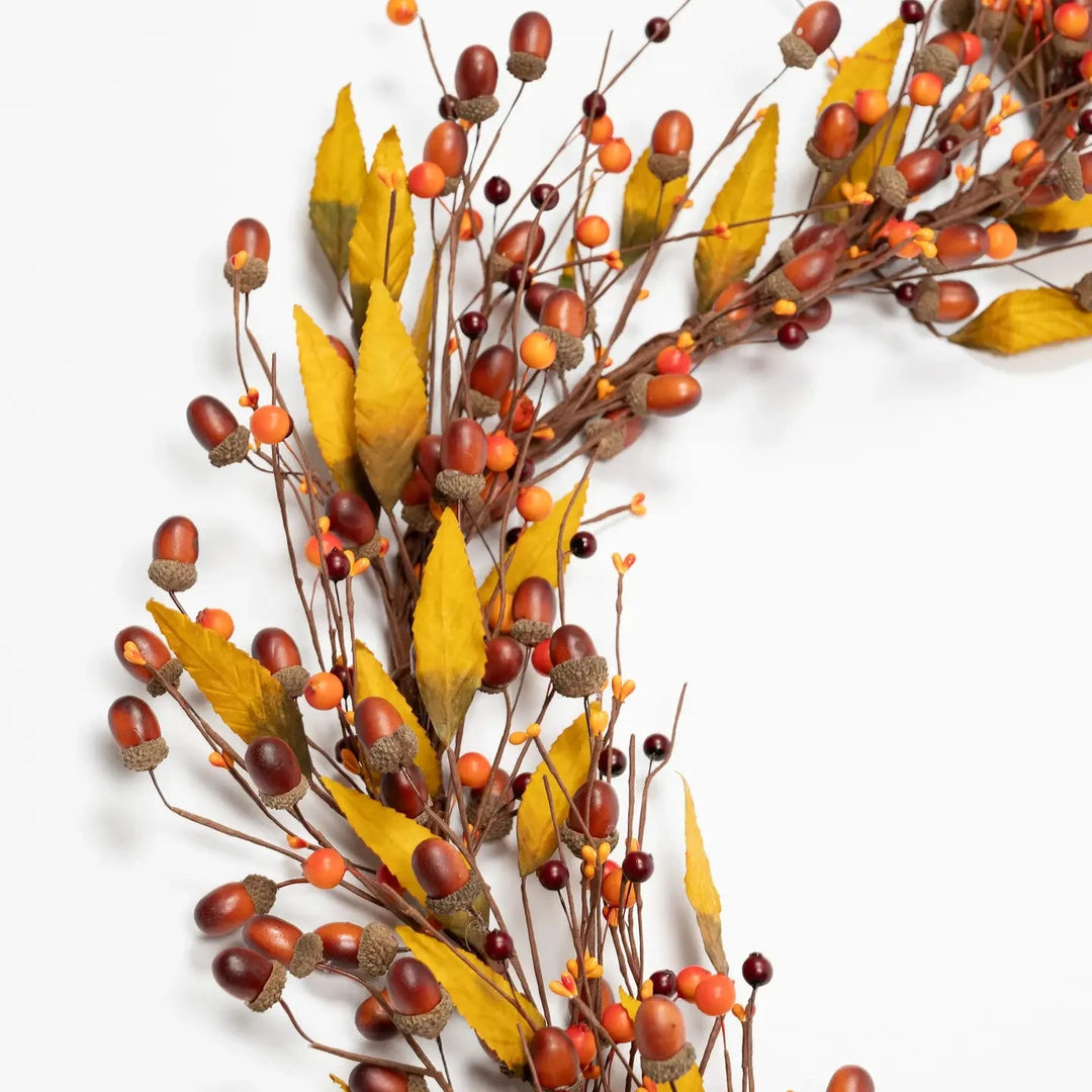 Acorn Harvest Garland - 4" Fall Decor Mills Floral 