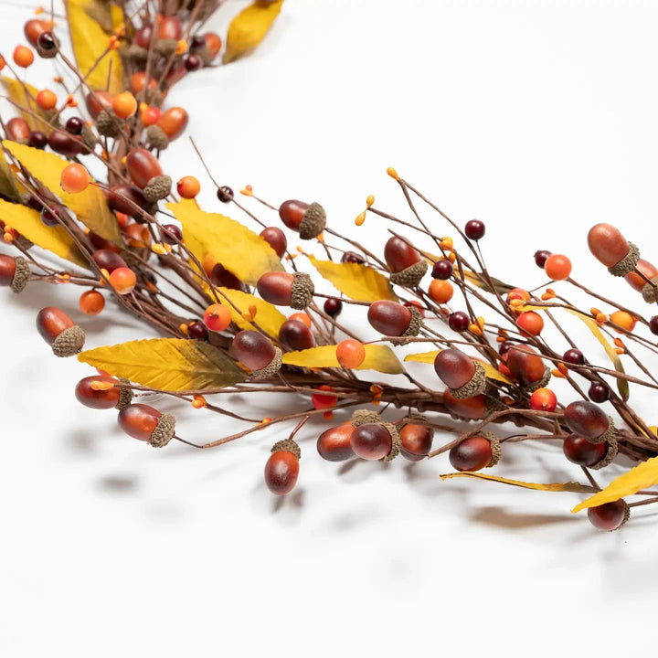 Acorn Harvest Garland - 4" Fall Decor Mills Floral 
