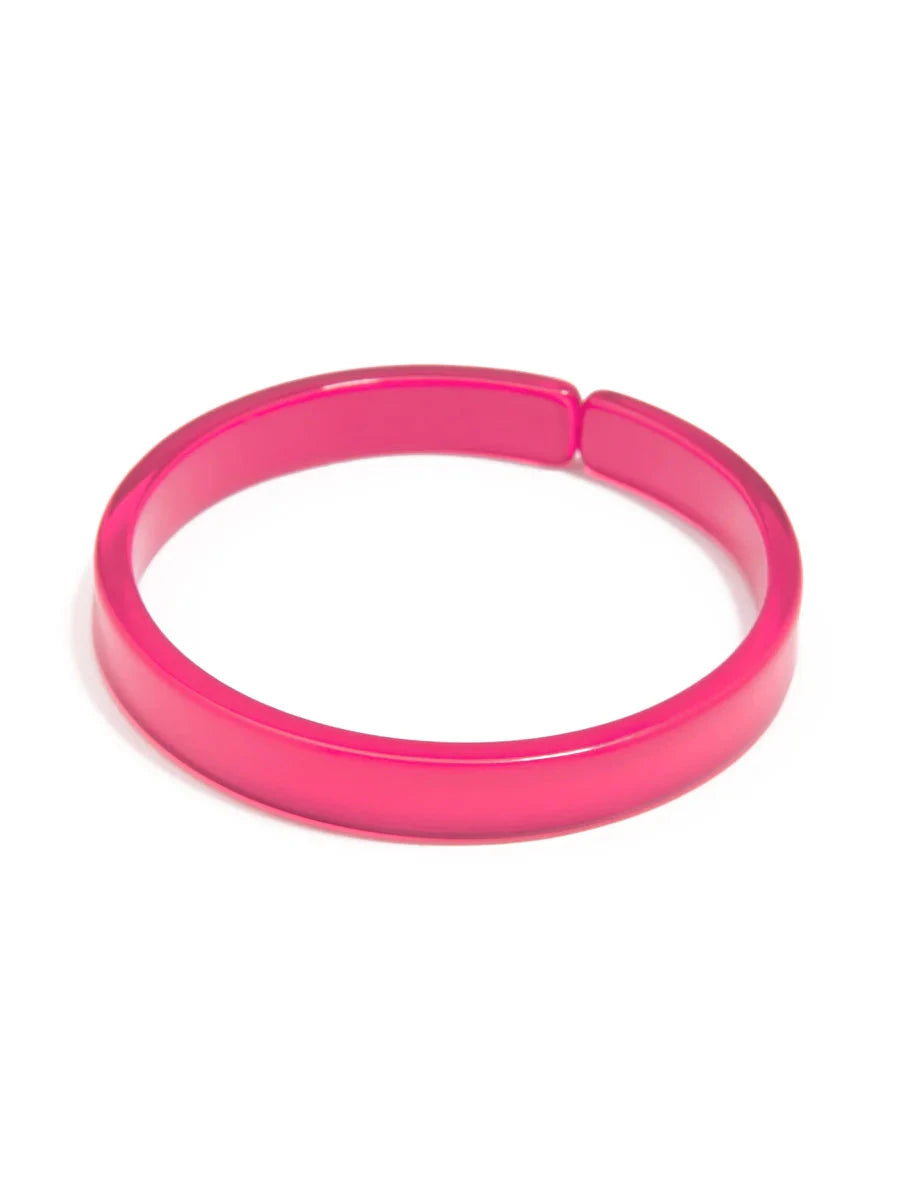 Acrylic Bangle Bracelets Womens Bracelet Zenzii Jewelry Neon Pink 