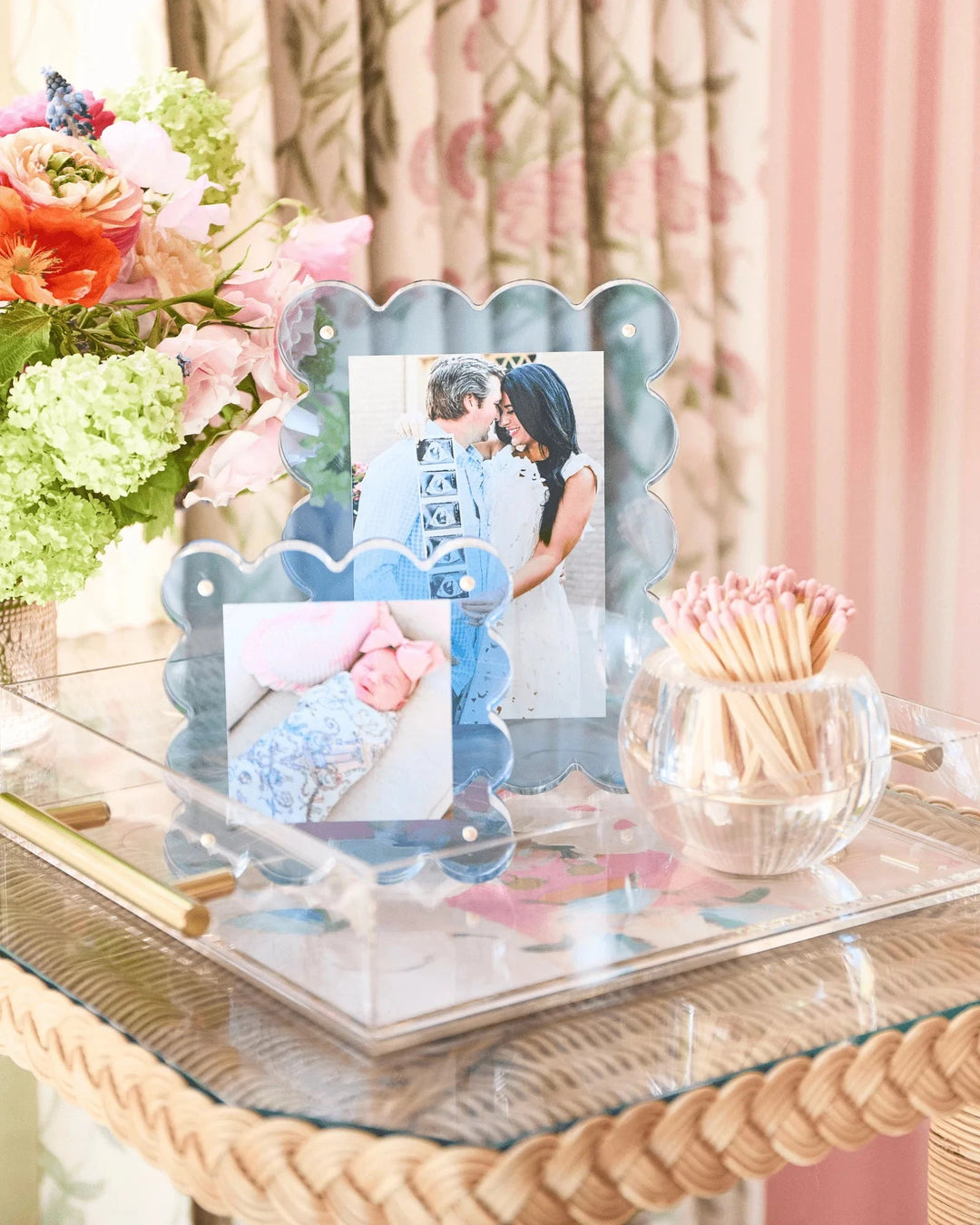 Acrylic Picture Frame - Neon Blue Picture Frames Tart By Taylor 