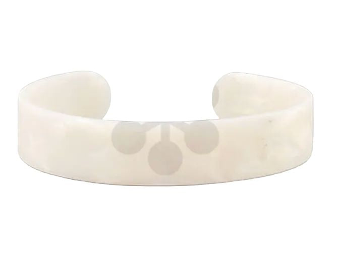 Acrylic White Cuff Bracelet Womens Bracelet Golden Stella 