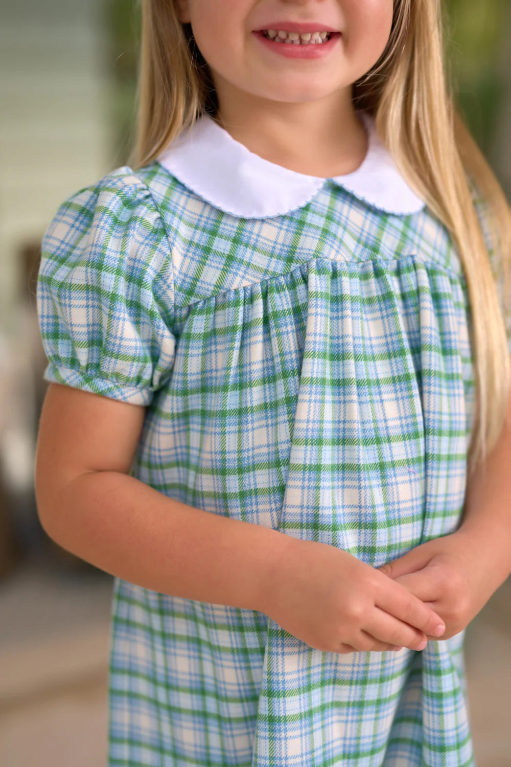 Adaire Dress - Eastpoint Plaid Girl Dress Beaufort Bonnet 