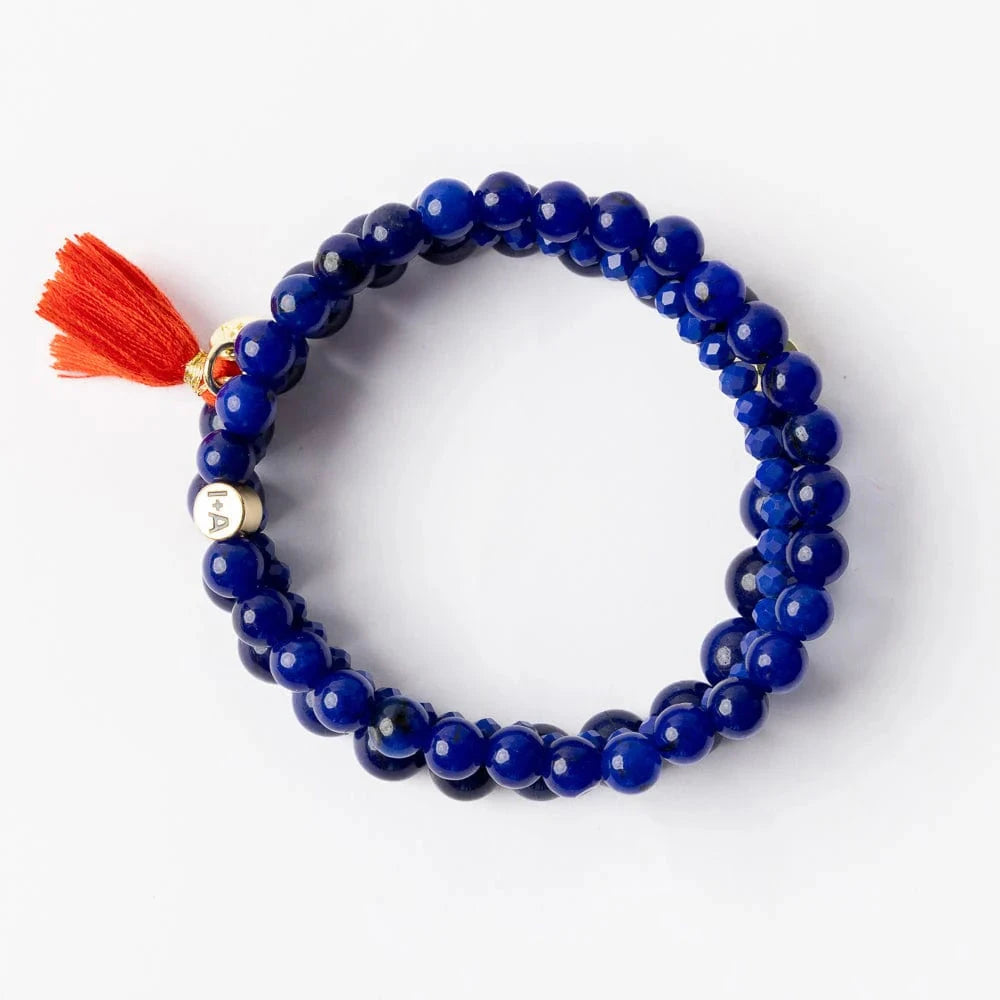 Addison Stretch Bracelets Set of 3 - Lapis Womens Bracelet Ink and Alloy 