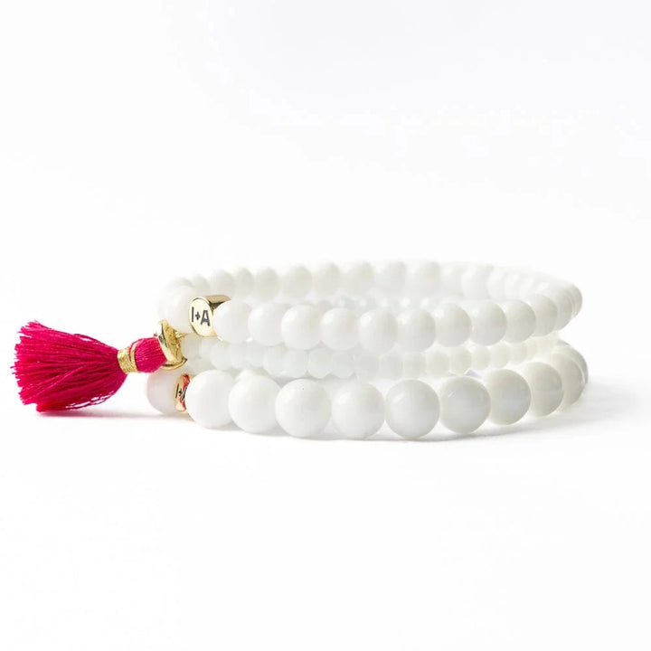 Addison Stretch Bracelets Set of 3 - White Womens Bracelet Ink and Alloy 