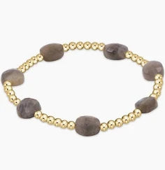 Admire Gold 3mm Bead Bracelet - Gemstones Bracelet ENewton Labradorite 