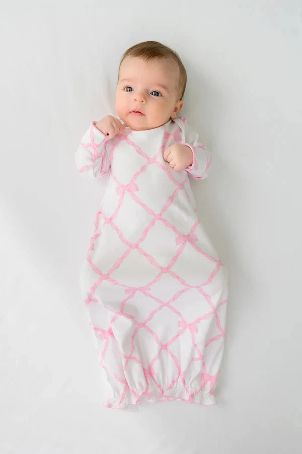 Adorable Everyday Set - Belle Meade Bow Baby Gown Beaufort Bonnet 